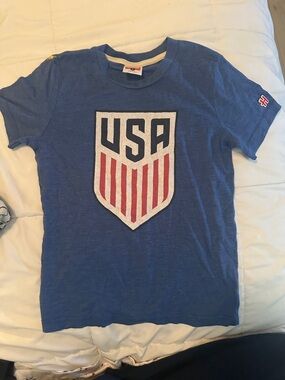 HOMAGE Blue Kids USA Shield Graphic Tee